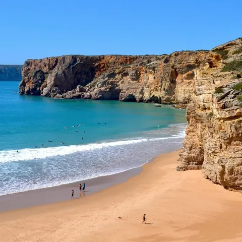 Dramatic cliffs on the Algarve west coast